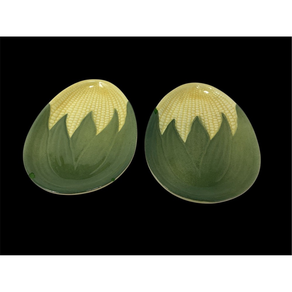Set of 2 Shawnee CORN KING #93 Salad Plates *Chipped